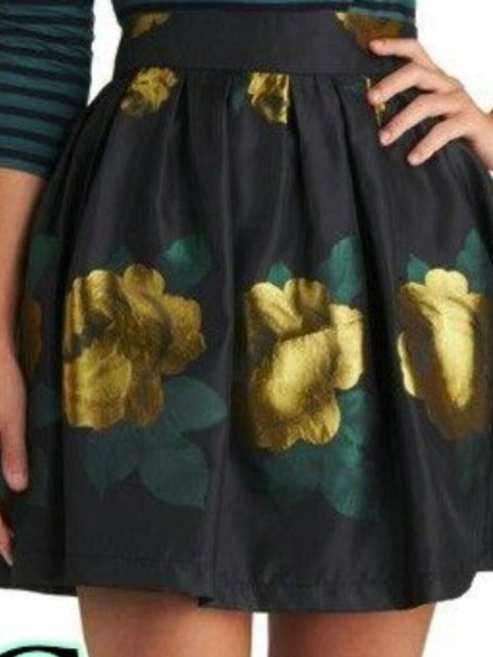 Printed Bubble Skirt